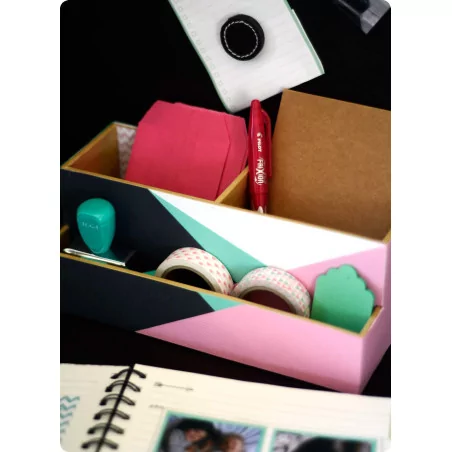 IDEES CREATIVES : Tuto : Réaliser un organiseur de bureau