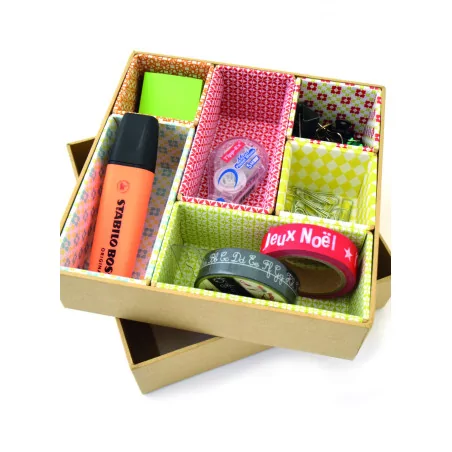IDEES CREATIVES : Tuto : Réaliser des casiers papeterie