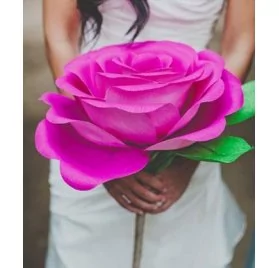 IDEES CREATIVES : Tuto : Réaliser une rose géante, par Madiwi