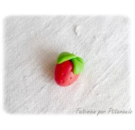 IDEES CREATIVES : Tuto : Réaliser une fraise en pâte polymère, par Ptitamande