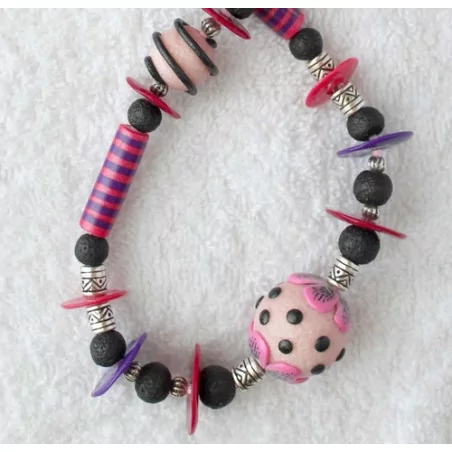 IDEES CREATIVES : Tuto : Réalisez un collier avec de la pâte polymère, par Cernit
