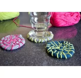 IDEES CREATIVES : Tuto : Tricoter des sous-verres, par Maman à tout faire