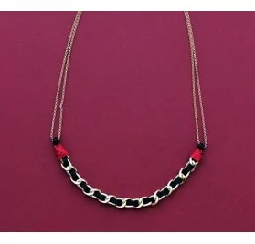 IDEES CREATIVES : Tuto : Réaliser un collier chaîne et satin, par Gwladys