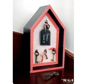 IDEES CREATIVES : Tuto : Réaliser une maison pour clefs, par Toga