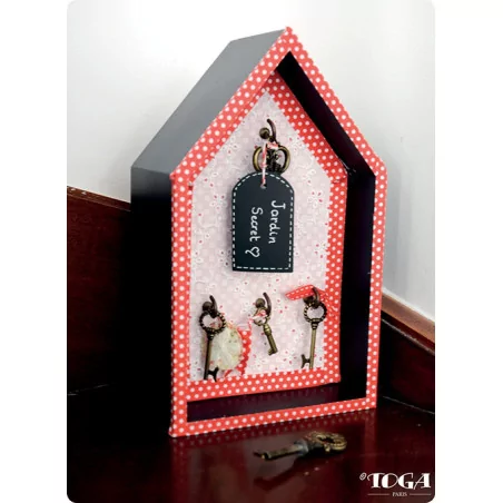 IDEES CREATIVES : Tuto : Réaliser une maison pour clefs, par Toga