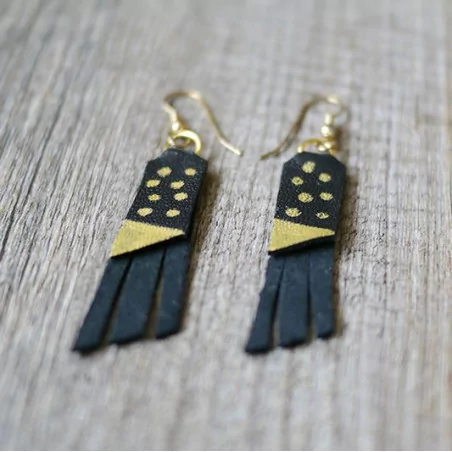 IDEES CREATIVES : Tuto : Réaliser des boucles d'oreilles en cuir, par J'adore le DIY