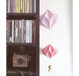 IDEES CREATIVES : Tuto : Réaliser une suspension style origami, par Mymy Cracra