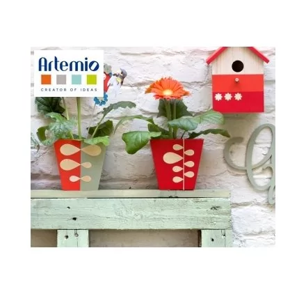 IDEES CREATIVES : Tuto : Réaliser des décos pour pot de fleur, par Artemio IDEES CREATIVES : Tuto : Réaliser des décos pour pot de fleur, par Artemio