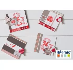 IDEES CREATIVES : Tuto : Réaliser une carte pleine d'amour, par Artemio