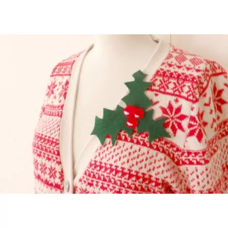 IDEES CREATIVES : Tuto : Réaliser une broche houx, par Pin'k'up