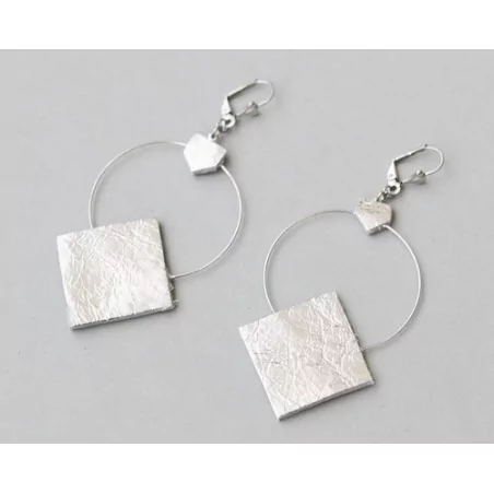 IDEES CREATIVES : Tuto : Réaliser des boucles d'oreilles argentées, par Gwladys