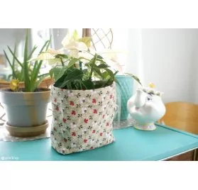 IDEES CREATIVES : Tuto : Réaliser un cache-pot en tissu, par Pin'k'up