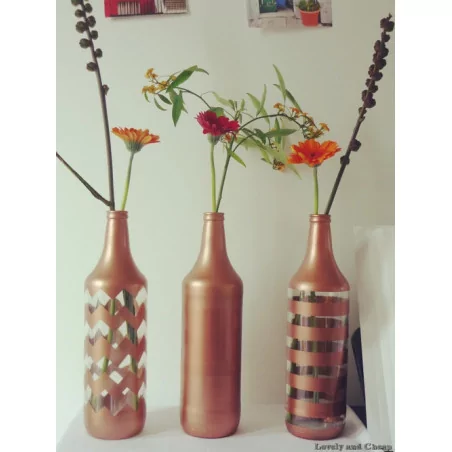 IDEES CREATIVES : Tuto : Réaliser des vases recup', par Lovely and cheap