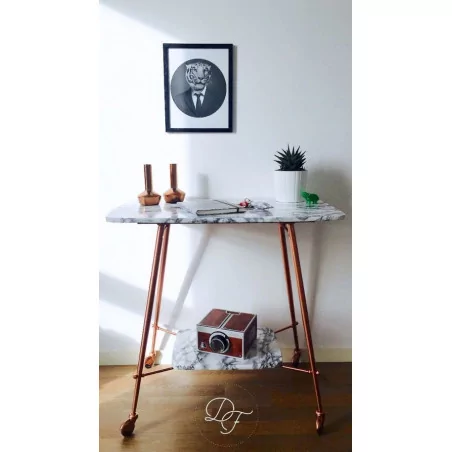 IDEES CREATIVES : Tuto : Customiser un guéridon, par Les Doigts 2 Fée