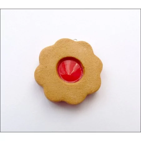 IDEES CREATIVES : Tuto : Réaliser un sablé à la confiture en pâte polymère, par Ptitamande