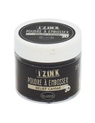POUDRES A EMBOSSER : Poudre à embosser 'Aladine' Noir Caviar 25 ml