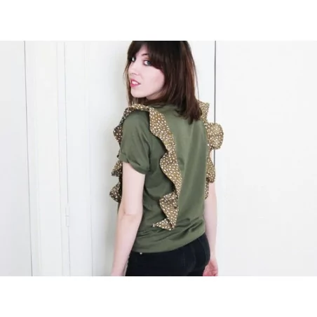 IDEES CREATIVES : Tuto : Réaliser un t-shirt à volants, par Gwladys