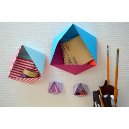 IDEES CREATIVES : Tuto : Réaliser un rangement origami, par Sophie