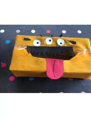 IDEES CREATIVES : Tuto : Réaliser une boite monstre avec les enfants, par Emoa Emoa