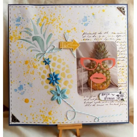 IDEES CREATIVES : Tuto : Réaliser une page avec un ananas, par Stéphanie T