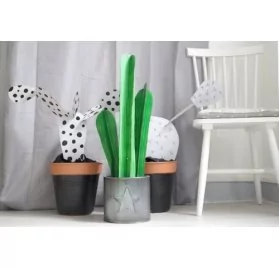 IDEES CREATIVES : Tuto : Réaliser un cactus en carton, par La Valise Caramel