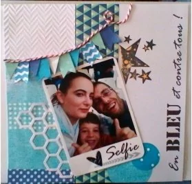 IDEES CREATIVES : Tuto : Réaliser une page de scrap' avec un selfie et des formes géométriques, par Joanne