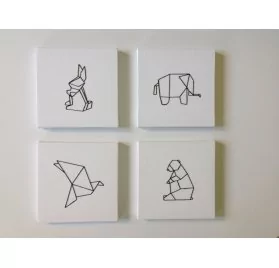 IDEES CREATIVES : Tuto : Réaliser un tableau brodé origami, par Caro