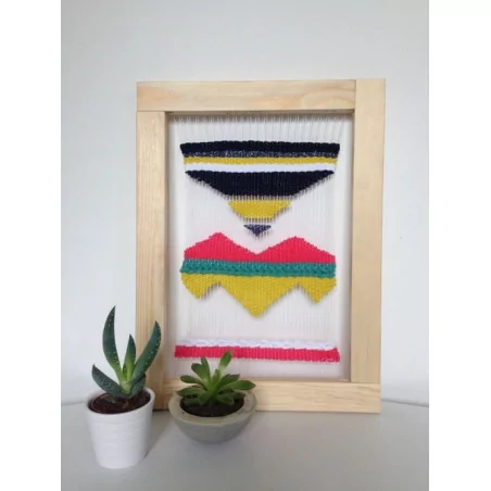 IDEES CREATIVES : Tuto : Réaliser un cadre tissé, par Caro