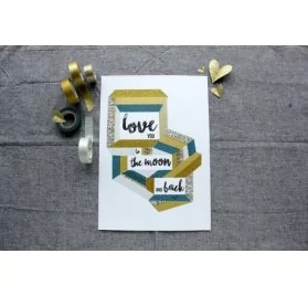 IDEES CREATIVES : Tuto : Réaliser une affiche avec du masking tape, par Marauda Verbo
