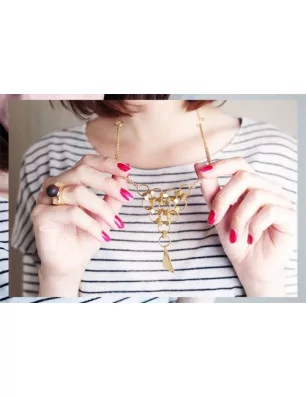 IDEES CREATIVES : Tuto : Réaliser un collier à boulons, par Gwladys