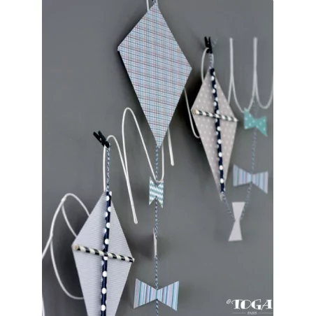 IDEES CREATIVES : Tuto : Réaliser une deco cerf-volant, par Toga