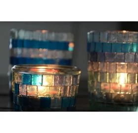 IDEES CREATIVES : Vidéo - Réaliser un photophore en mosaïque, par Studio Cyanotype