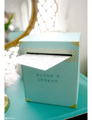 IDEES CREATIVES : Tuto : Réaliser une boîte à lettres, par Pin'k'up