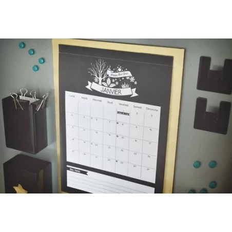 IDEES CREATIVES : Tuto vidéo - Réaliser un calendrier aimanté, par Stéphanie
