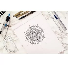 IDEES CREATIVES : Tuto : Réaliser un mandala, par Violette Factory