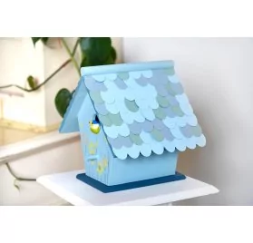 Tuto - Le nichoir aux tuiles bleues