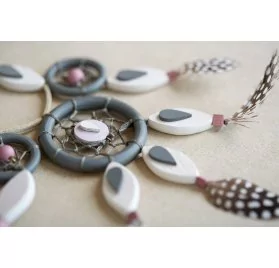 Tuto - Réception chic - Le collier attrape-rêves et ses boucles d’oreilles