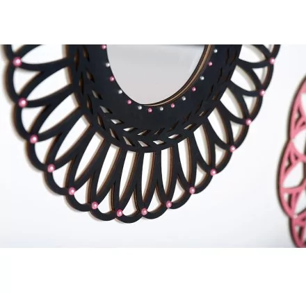IDEES CREATIVES : Tuto - Fashionista - Les miroirs noir et rose IDEES CREATIVES : Tuto - Fashionista - Les miroirs noir et rose