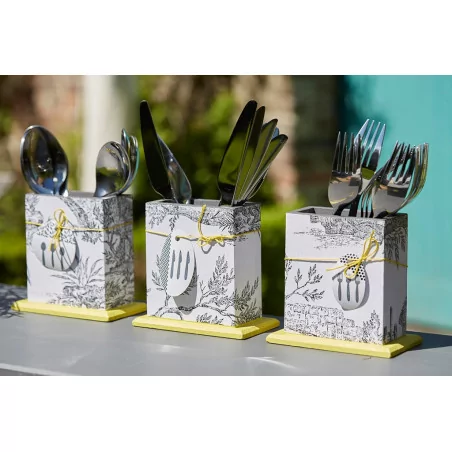 IDEES CREATIVES : Tuto - Barbecue Party - Le meuble de rangement - Les pots à couverts