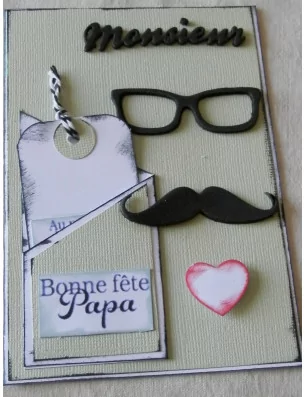 IDEES CREATIVES : Tuto : Réaliser une carte pour la fête des pères, par Sheepette