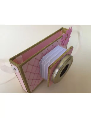 IDEES CREATIVES : Tuto : Réaliser une pochette à étrennes avec les tampons transparents de MISS CREA, par Laetitia B