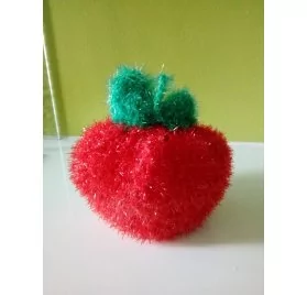 IDEES CREATIVES : Tuto : Confectionnez vous-même votre propre éponge en forme de fraise, par Nadia