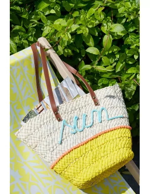 IDEES CREATIVES : Tuto - Customisation de sacs de vacances - Le sac en osier - Le sac " sun "
