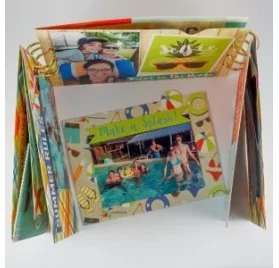 IDEES CREATIVES : Tuto vidéo : Réaliser un mini-album à double reliure, par Miaoups