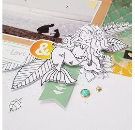Tuto : Préparer une page sirène, pirate et hibiscus, par les Bricolheureux