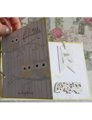 IDEES CREATIVES : Tuto : Personnaliser un livre d'or pour un Baptême, par Sheepette
