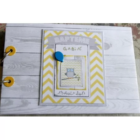 IDEES CREATIVES : Tuto : Personnaliser un livre d'or pour un Baptême, par Sheepette