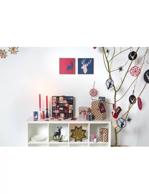 IDEES CREATIVES : Idée créative - Noël Ecossais - La décoration de l'arbre - Les étoiles 3D