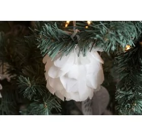 IDEES CREATIVES : Le Noël Perle - La décoration du sapin - Les boules aux plumes