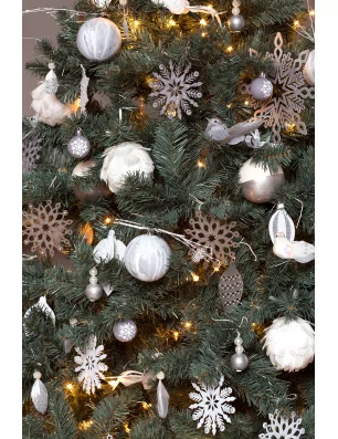IDEES CREATIVES : Le Noël Perle - La décoration du sapin - Le grand flocon embossé